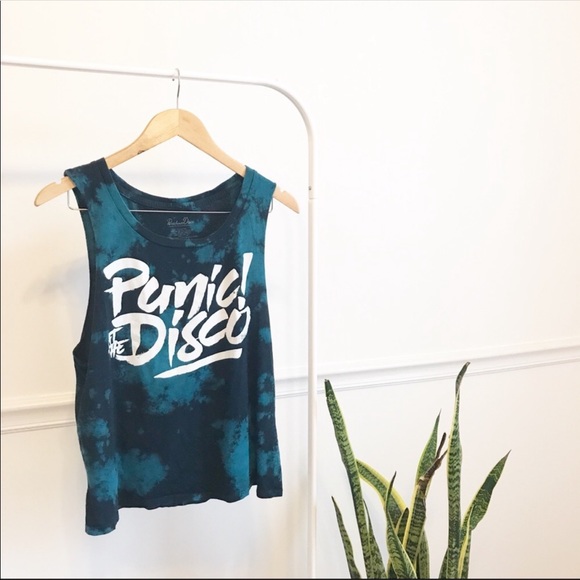 Panic at the disco Tops - 🚌 Panic At The Disco | Tie Dye Band Tee Tank M